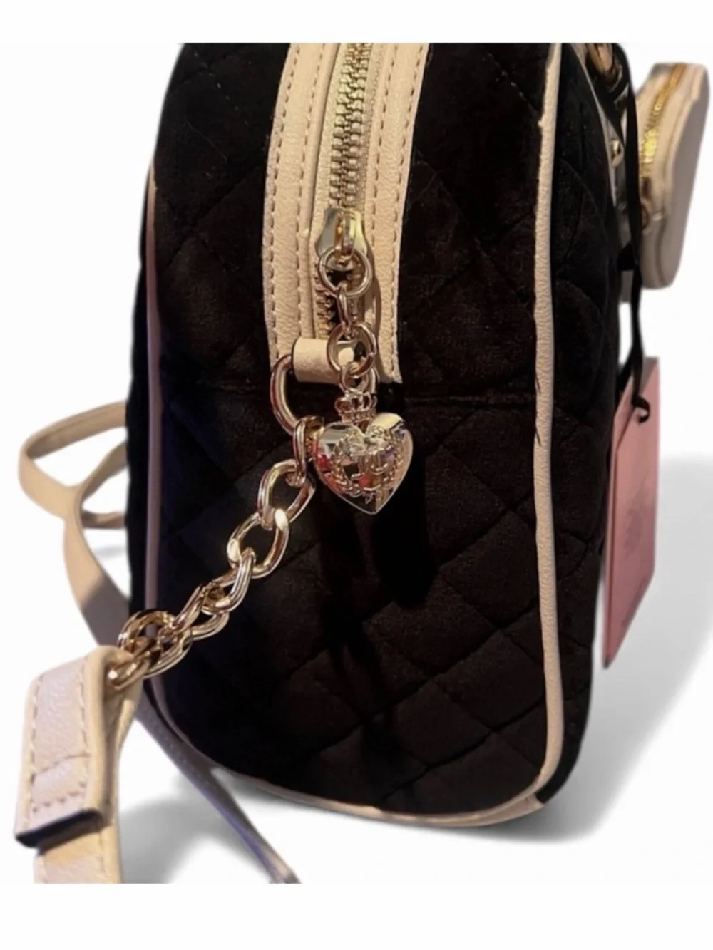 Juicy Couture Royal Moment Satchel Bag-Licorice/Crystal NWT